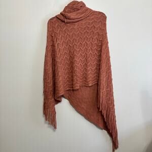 Just be... Dusty Rose Poncho Size Small